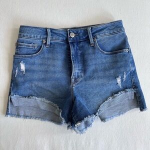 Good American Cutoff Jean Denim Shorts